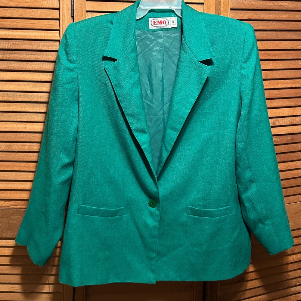 Vintage EMO Green Blazer